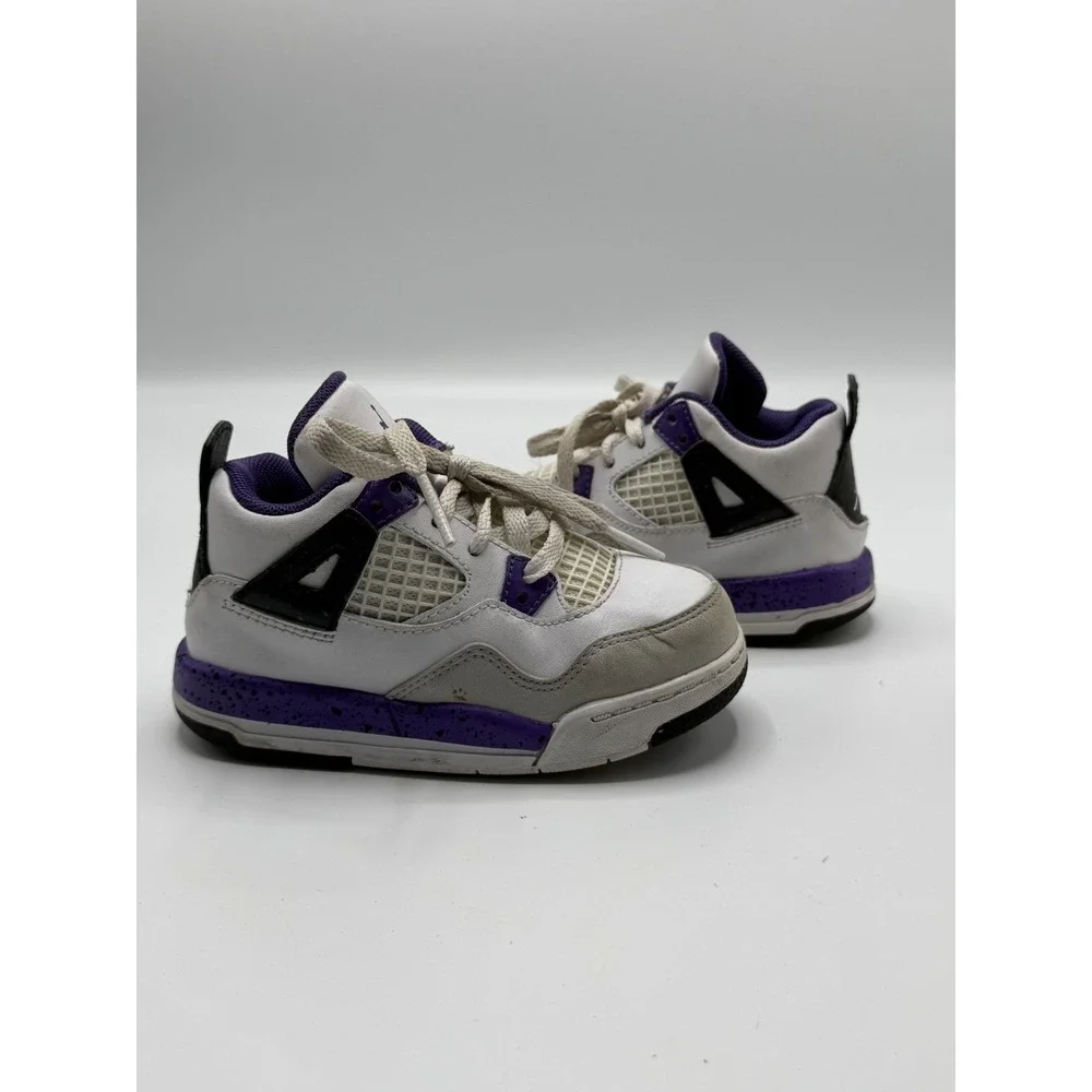 Jordan 4 Retro Ultraviolet 308500-108 Toddler Size 7.5C Pre-Owned No Box